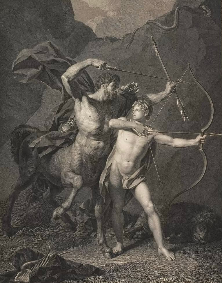 Illustration associated with Chiron's mythic introduction